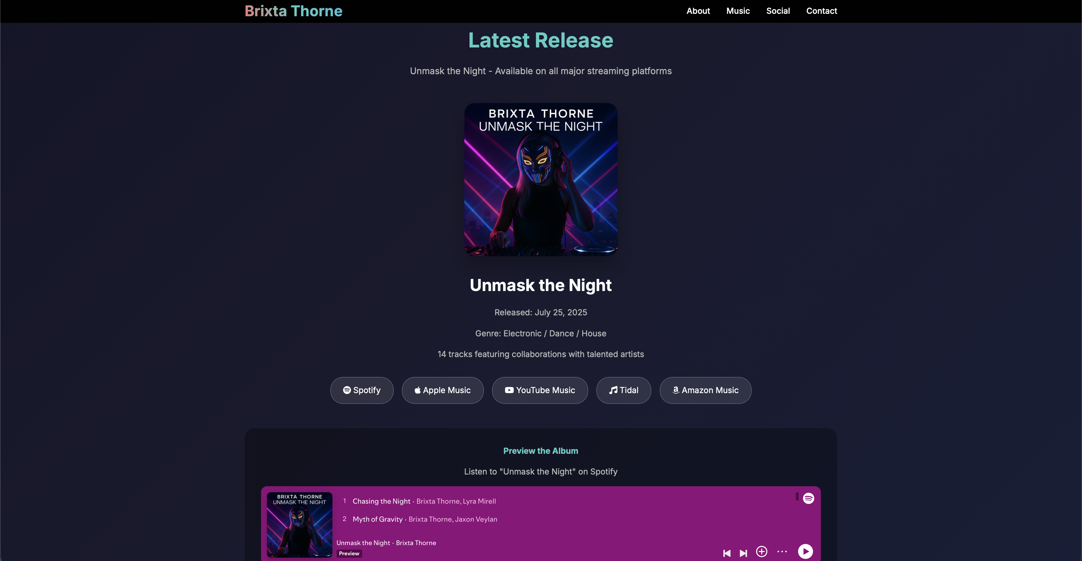 Brixta Thorne Portfolio